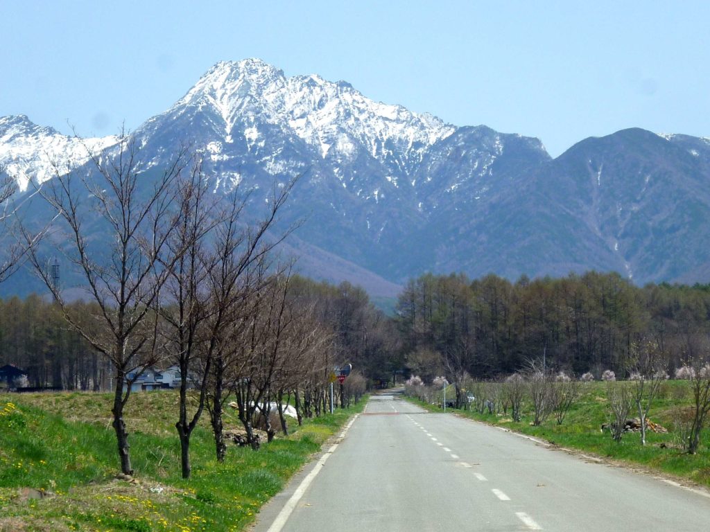 長野県原村くらすの家へ向かう風景